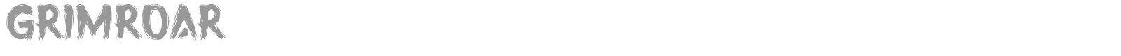 Grimroar font preview